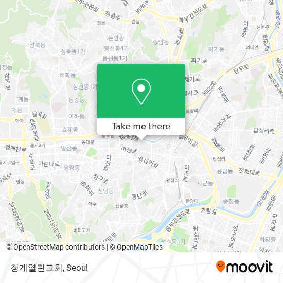 청계열린교회 map