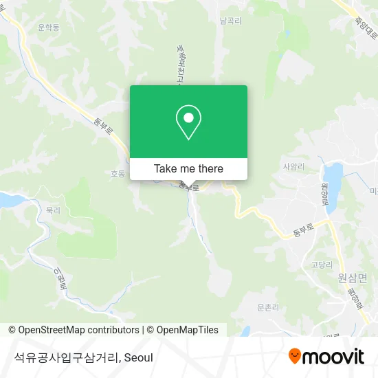 석유공사입구삼거리 map