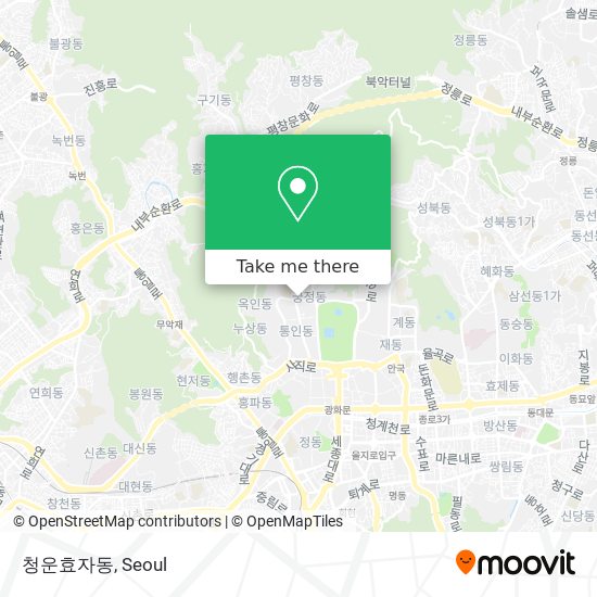 청운효자동 map