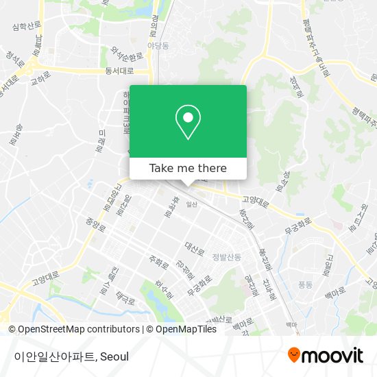 이안일산아파트 map