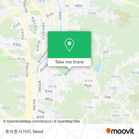효자촌사거리 map