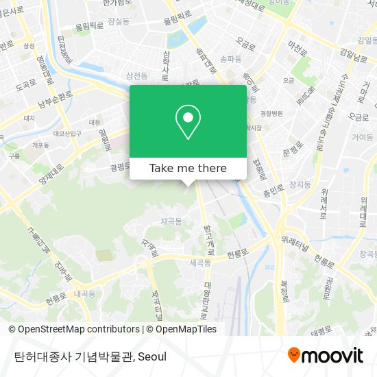 탄허대종사 기념박물관 map