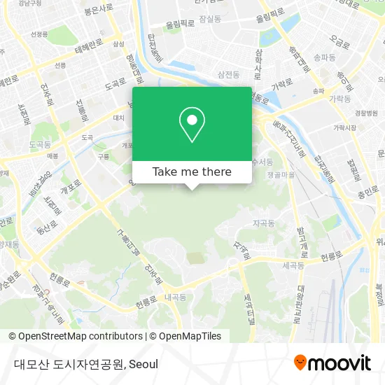 대모산 도시자연공원 map
