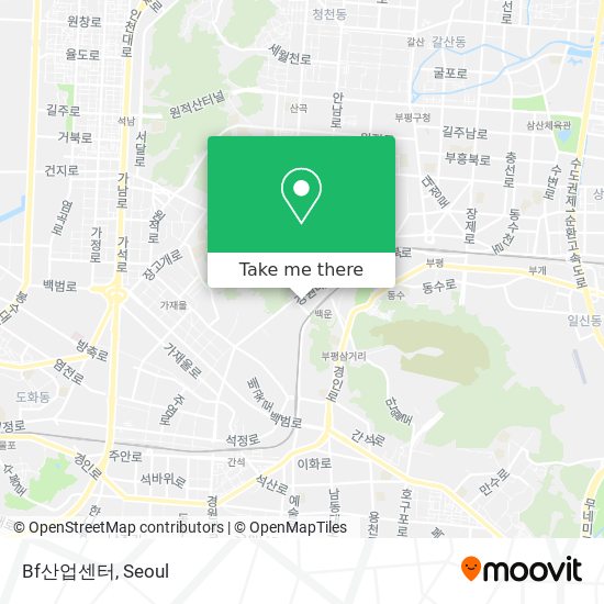 Bf산업센터 map