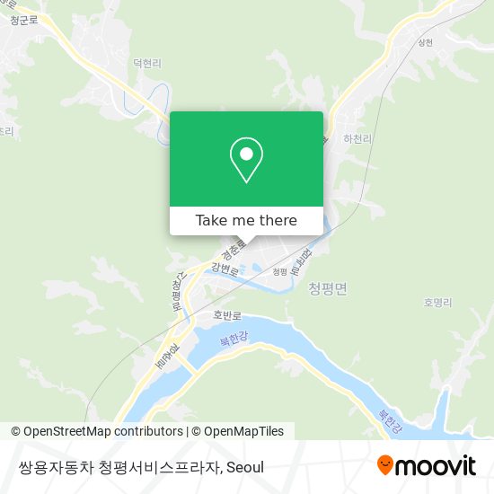 쌍용자동차 청평서비스프라자 map