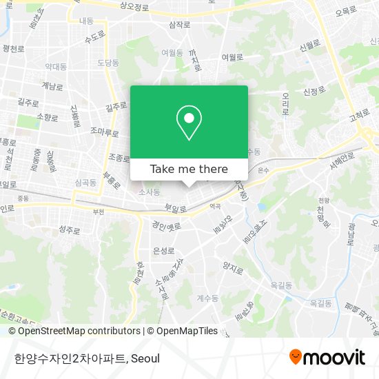 한양수자인2차아파트 map