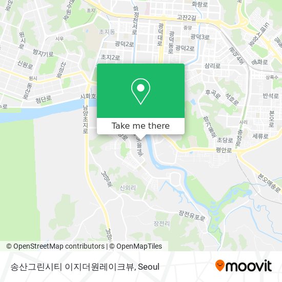 송산그린시티 이지더원레이크뷰 map