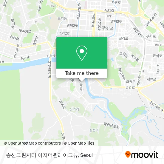 송산그린시티 이지더원레이크뷰 map