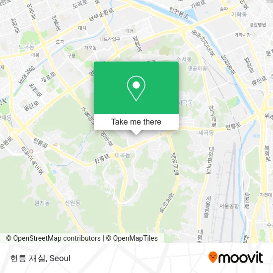 헌릉 재실 map