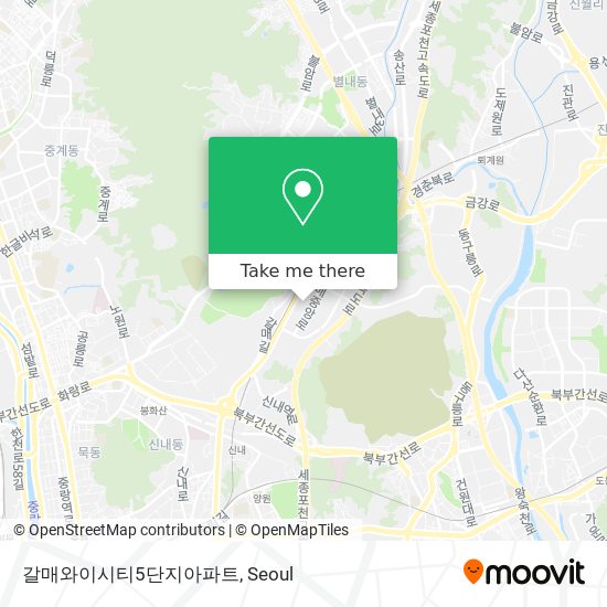 갈매와이시티5단지아파트 map