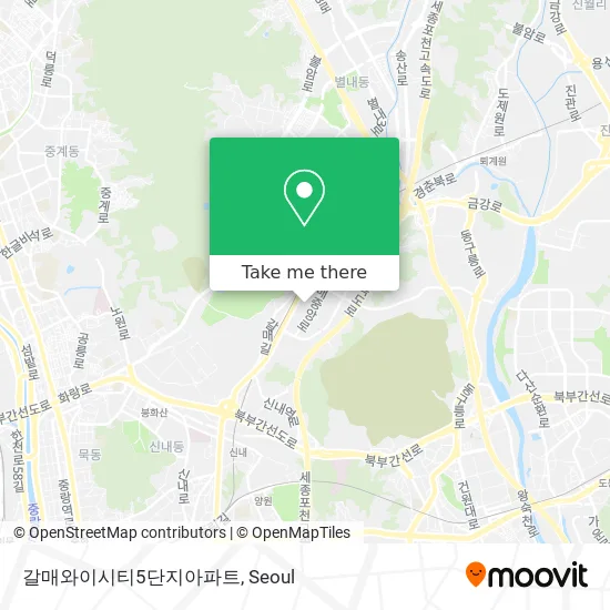 갈매와이시티5단지아파트 map