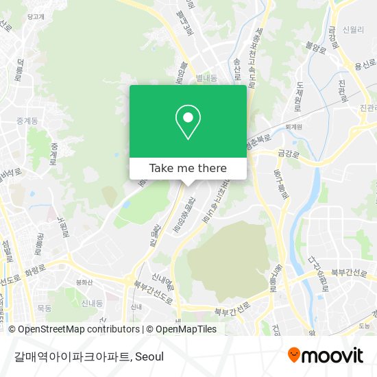 갈매역아이파크아파트 map