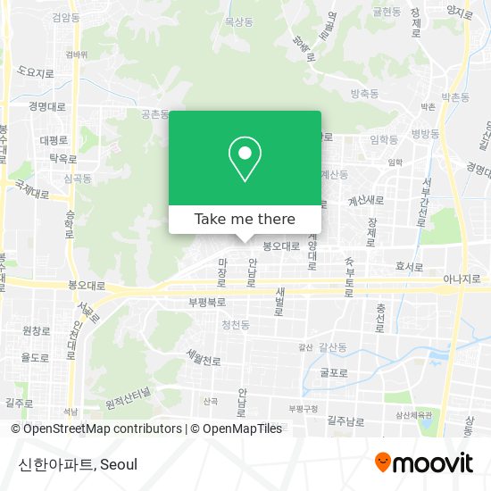 신한아파트 map