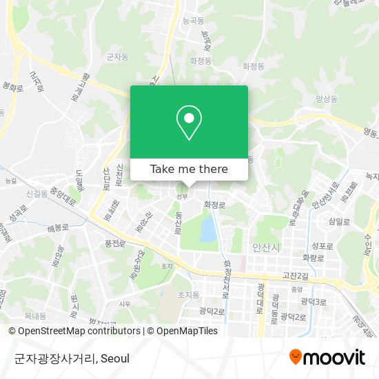 군자광장사거리 map