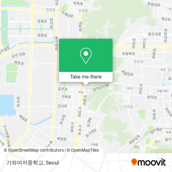 가좌여자중학교 map