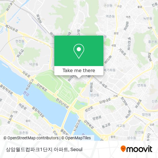 상암월드컵파크1단지 아파트 map