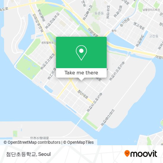 첨단초등학교 map