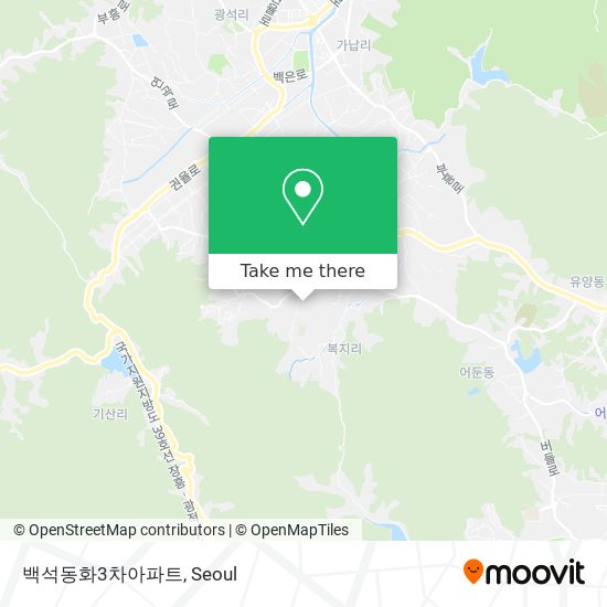 백석동화3차아파트 map