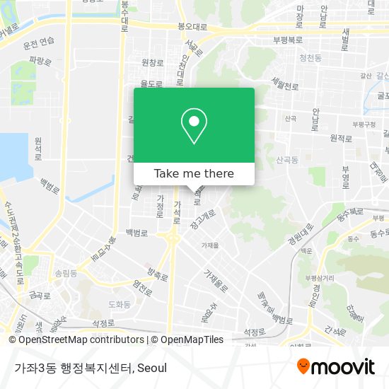 가좌3동 행정복지센터 map