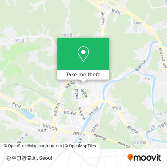 광주영광교회 map