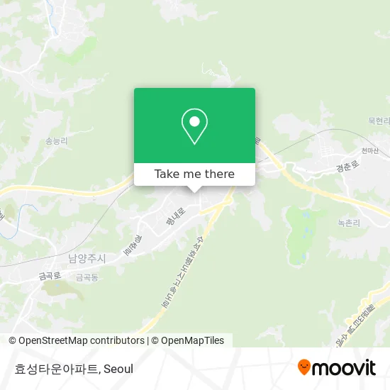 효성타운아파트 map