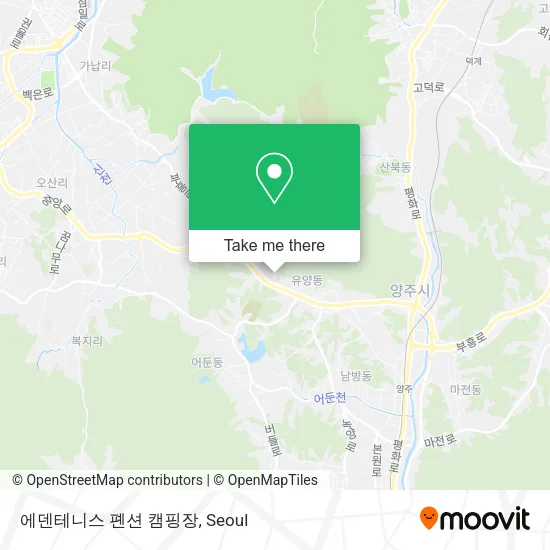 에덴테니스 폔션 캠핑장 map