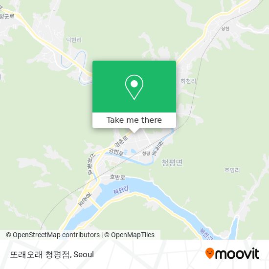 또래오래 청평점 map