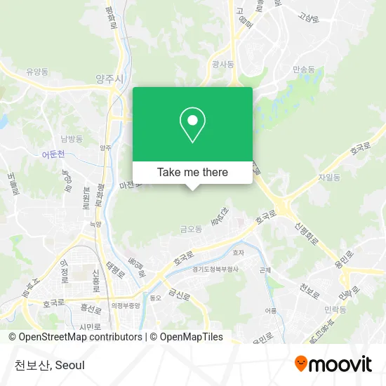 천보산 map