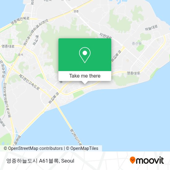 영종하늘도시  A61블록 map