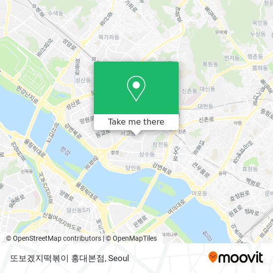 또보겠지떡볶이 홍대본점 map