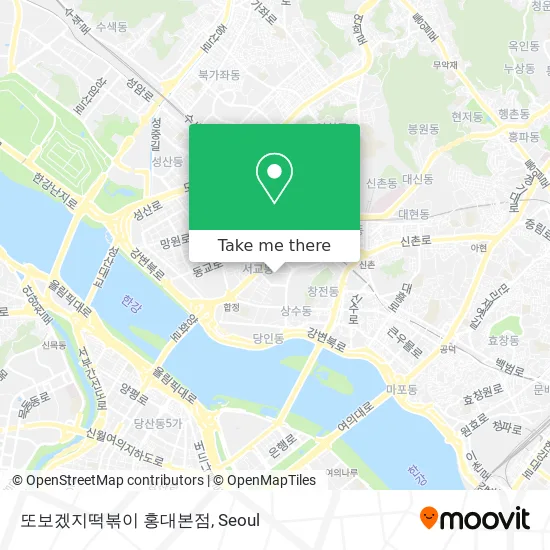 또보겠지떡볶이 홍대본점 map