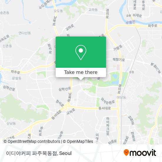 이디야커피 파주목동점 map