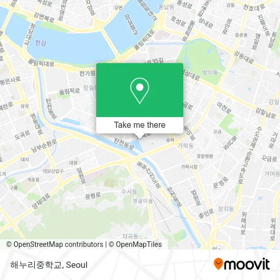 해누리중학교 map