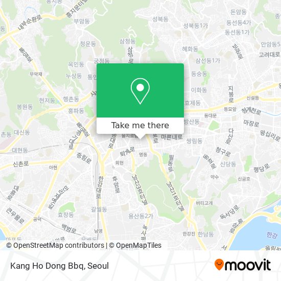 Kang Ho Dong Bbq map