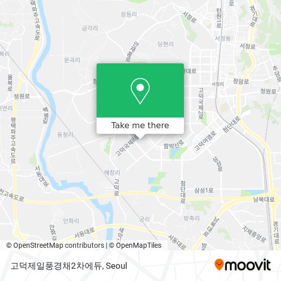 고덕제일풍경채2차에듀 map