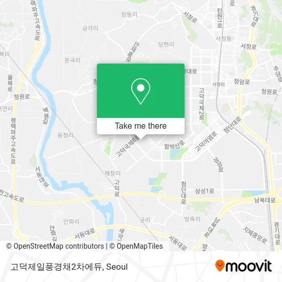 고덕제일풍경채2차에듀 map