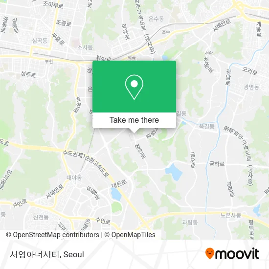 서영아너시티 map