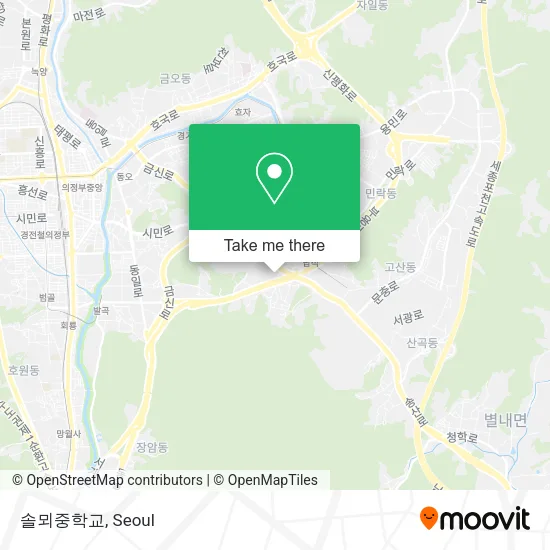 솔뫼중학교 map