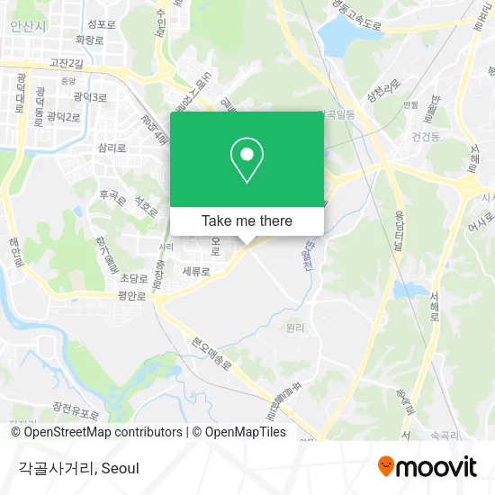 각골사거리 map