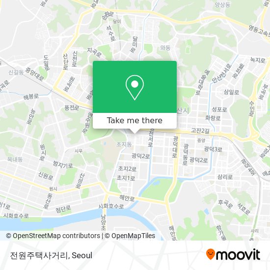 전원주택사거리 map