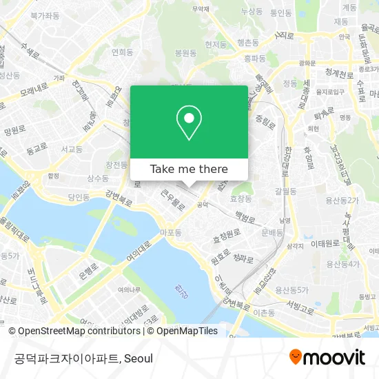 공덕파크자이아파트 map