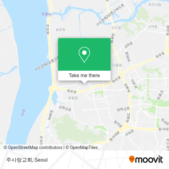주사랑교회 map