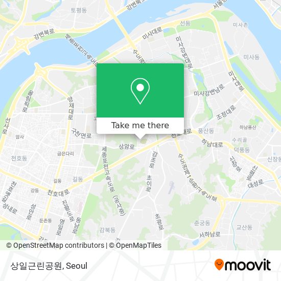 상일근린공원 map