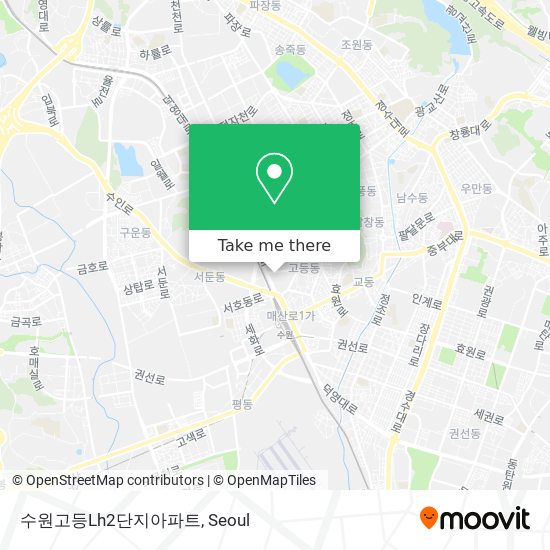 수원고등Lh2단지아파트 map