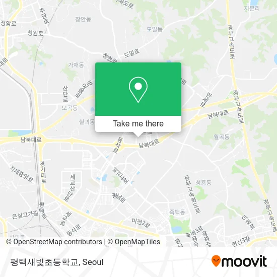 평택새빛초등학교 map