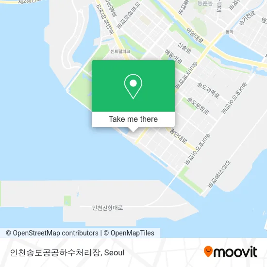 인천송도공공하수처리장 map