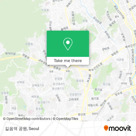 길음역 공원 map