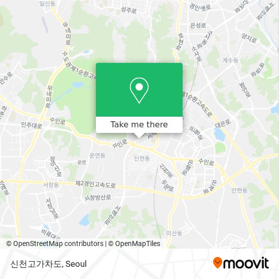 신천고가차도 map