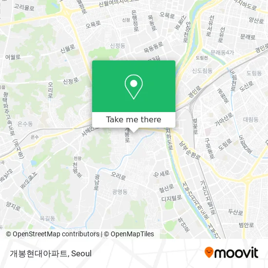 개봉현대아파트 map