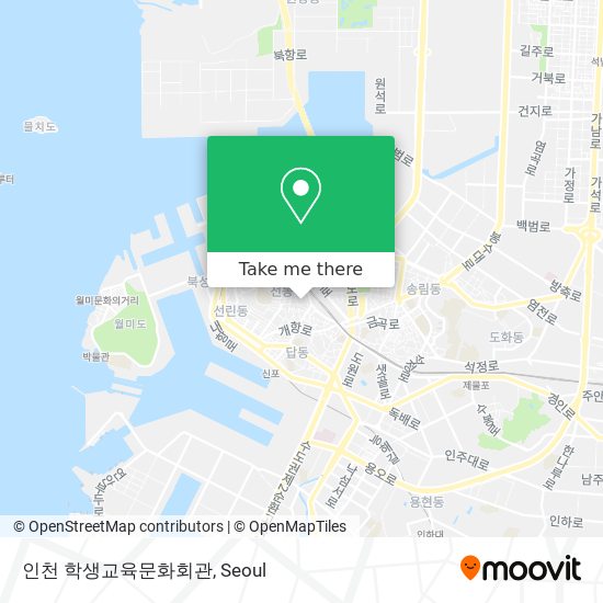 인천 학생교육문화회관 map